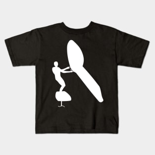 Wingsurfing with wingfoil Kids T-Shirt